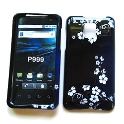 LG G2x (T-Mobile) Snap-on Protector Hard Case Image Cover "Midnight Flowers" Design