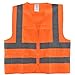 Neiko 53968A High Visibility SAFETY Vest with 2 Pockets, ANSI/ISEA Standard, Color Neon, Size XL, X-Large, Orange