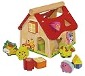 Eichhorn 100002098 - Holz Steckhaus, 15-teilig 20 x 18 x 18 cm