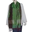Indian Scarves for Women Brocade Silk Outerwear 22 x 72 inches