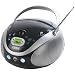 Coby Portable MP3/CD Player with AM/FM Radio - Black (MPCD471)