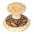 EXP Handmade Terra-cotta Candleholder In Earth Tones With Swirl Design