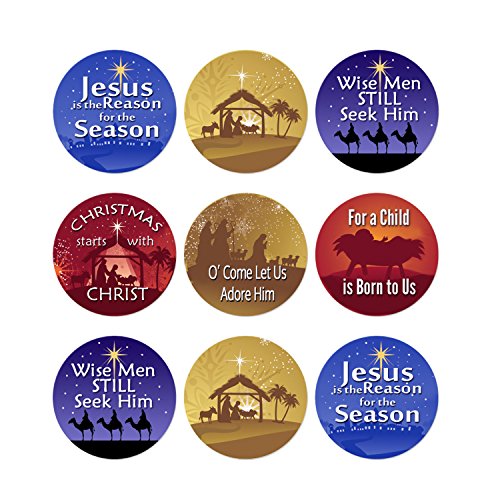 Christmas Christian Faith Stickers (Set of 324) Arts Entertainment