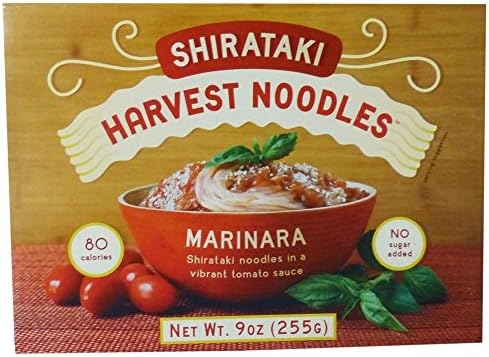 Harvest Foods Shirataki Noodles in Marinara Sauce Pack of 12