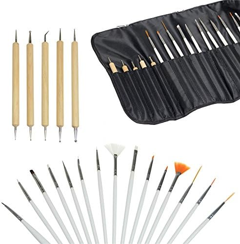 Sunydeal 20pcs Nail Art Design Painting Dotting Pen Brushes