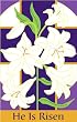 He is Risen - 28" x 44" - Appliqued Banner House Flag