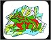 Search : Mouse Pad with frog, reticulatus, poison, reptile, red-and-blue, dart, dendrobates