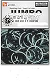 color rubber band JUMBO BLACK & WHITE pony tail holder braid girl baby doll dog grooming bows ribbons hair holder