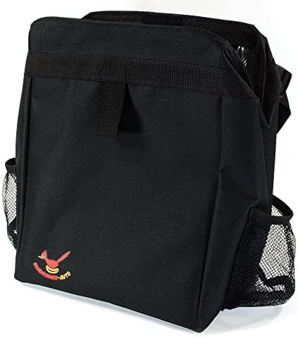 Auto Litter Bag by Roadrunner-auto. Leakproof Durable Car Garbage Bag. Attaches Easily to the Headrest. Best car Accessory to Keep Car Trash Free and Clean.