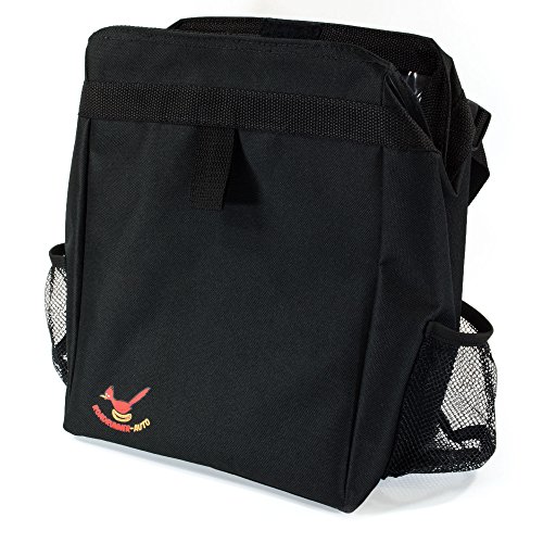 Auto Litter Bag by Roadrunner-auto. Leakproof Durable Car Garbage Bag. Attaches Easily to the Headrest. Best car Accessory to Keep Car Trash Free and Clean.