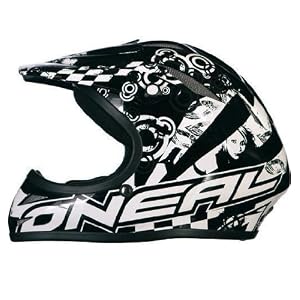 O Neal Azonic Full-Face Black Flip Bicycle Helmet (Black Red, Medium)