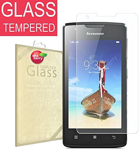Lenovo A1000 [ Tempered Glass ] Screen Protector, Aksberry(R) Premium Shatter Proof Ballistic Glass, [ 0.2mm thickness ] Ultra Clear