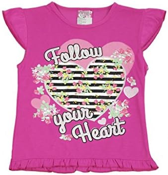 SWEET N SASSY -little Girls "Follow Your Heart" 3-piece Pajamas set