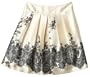 Paperdoll Girls 7-16 Border Lace Charm Skirt,Cream/Black,10