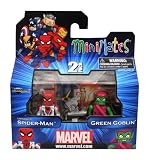 Marvel Minimates Series 41 Mini Figure 2Pack Unmasked SpiderMan Green GoblinIMAGE
