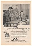 1959 IBM Accounting Machine Carriage New Departure Print Ad