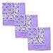 Set of 3 Jumbo Bandanas (Lavender)
