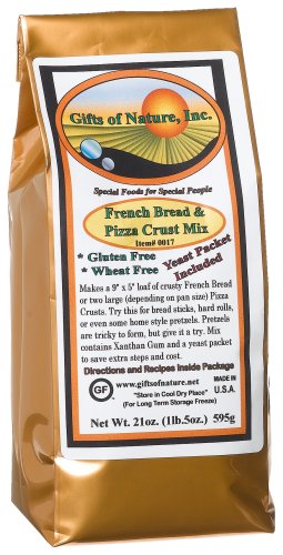 Gifts Of Nature French Bread & Pizza Crust Mix, 21-Ounce Bags (Pack of 3) by Gifts of Nature