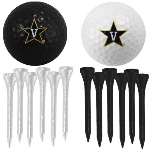 Vanderbilt Commodores Two Golf Balls And Twelve Tees Set
