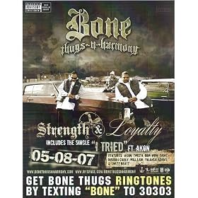 Bone Thugs N Harmony (Strength & Loyalty, Double-Sided, Original) Music Poster Print - 20x25 cm
