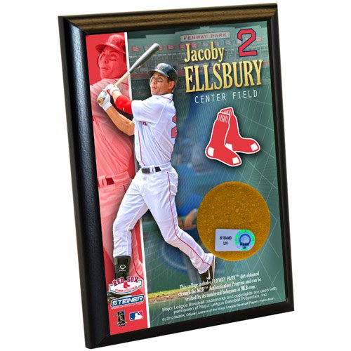 MLB Boston Red Sox Jacob Ellsbury 4-by-6-Inch Dirt Plaque