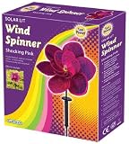 The Emporium Garden Lighting PINK Outdoor Garden Solar Lights WIND SPINNER LED Light