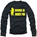 Garten & Freizeit : Coole Fun T-Shirts SAMBA SI ARBEIT NO langarm T-Shirt, schwarz/gelb, Grösse: S