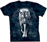 The Mountain Mens White Tiger Stalk Short Sleeve Tee