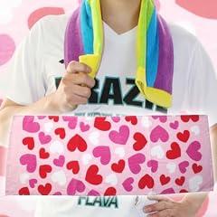 【HeartMulti】新作・使いやすい大きさ・プリントデザイン・タオル・TOWEL・ふんわり・スポーツに海にプールにお風呂に・使い心地満点！