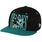 San Jose Sharks Hats : New Era San Jose Sharks Youth Step Above 9FIFTY Snapback Adjustable Hat - Black-Teal