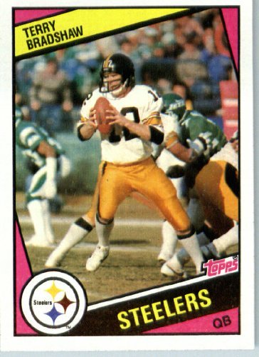 1984 Topps # 162 Terry Bradshaw Pittsburgh Steelers Football Card - Shipped In Protective Screwdown Display Case!