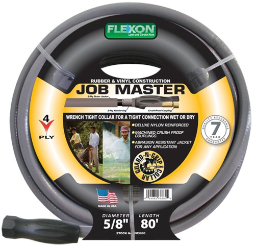 Flexon 5/8-Inch by 80-Foot Job Master Garden Hose JM5880