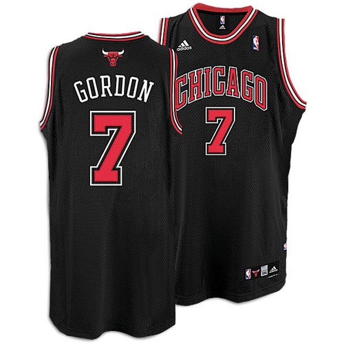 Ben Gordon Bulls Black NBA Replica Jersey