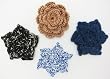 Handmade Mini Removable Flower Pins - Set of 4 - Assorted One-of-a-kind I (Crocheted By Hand)