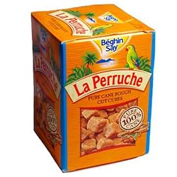 Beghin Say La Perruche Rough Cut Brown Sugar Cubes 17.6-Ounce Packages (Pack of 2)