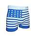 Crazy Cool Men's American Flag Seamless Boxer Briefs Underwear 6-Pcs, One Size