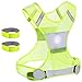 Reflective Safety Vest. Including Two 3M Reflective Bands for Jogging, Running, Walking Biking and Cycling. (Small /Medium)