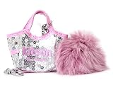 KITSON キットソン 携帯ストラップ キーホルダー KCH0028 SILVER/PINK シルバー×ピンク スパンコール ボンボン付き[並行輸入品]