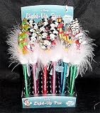 Disney's Christmas Mickey Mouse Light up Jiggly Pens - 6 Cnt