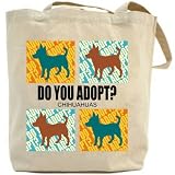 Canvas Tote Bag Beige  Do You Adopt ? Chihuahuas  Dog