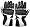 GLOVES MOTORCYCLE CORDURA WATER PROOF REFLECT White M
