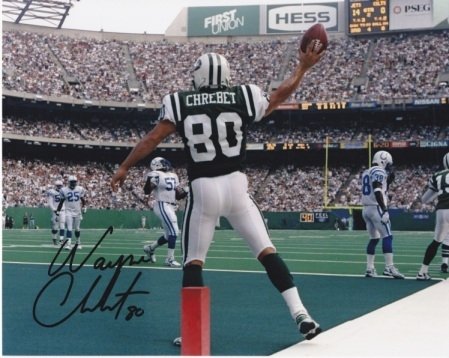 Wayne Chrebet Autographed/Hand Signed New York Jets 8x10 Photo