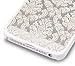 iPhone SE Case, GreatShield TACT Series Design Pattern Rubber Coating Slim Fit Hard Case Cover for Apple iPhone SE / 5S / 5 (Damask - White)