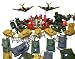 Ultimate 250 Pcs Army Military Play Set with Jet Fighters, Cannons, Missile Silos_s-2