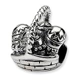 Sterling Silver Reflections Easter Basket Bead (4mm Diameter Hole)