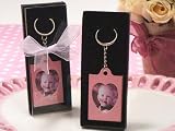 Unique Pink Keychain Baby Shower Picture Frame Favors