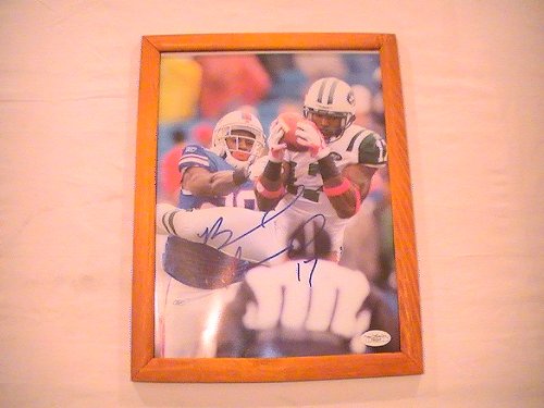 BRAYLON EDWARDS SIGNED AUTOGRAPHED 8/10 PHOTO NEW YORK JETS COA + HOLOGRAM JSA