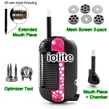 519t7pV5AOL. SL160  ULTIMATE ACCESSORY COMBO: iolite Portable Cordless Handheld Vaporizer PINK + Optimizer Tool + Extended Mouth Piece + Mouth Piece & Chamber + Mesh Screen 3 pack Reviews