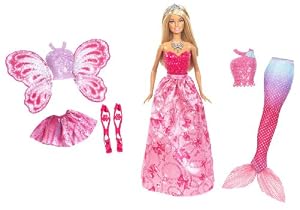 Mattel X9457 - 3-in-1 Fantasie Barbie, Puppe