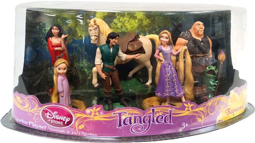 Disney Tangled Exclusive 7 Piece Deluxe Mini 